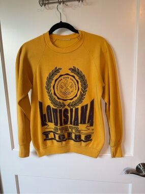 Louisiana State Tigers yellow/gold Crewneck Sweatshirt